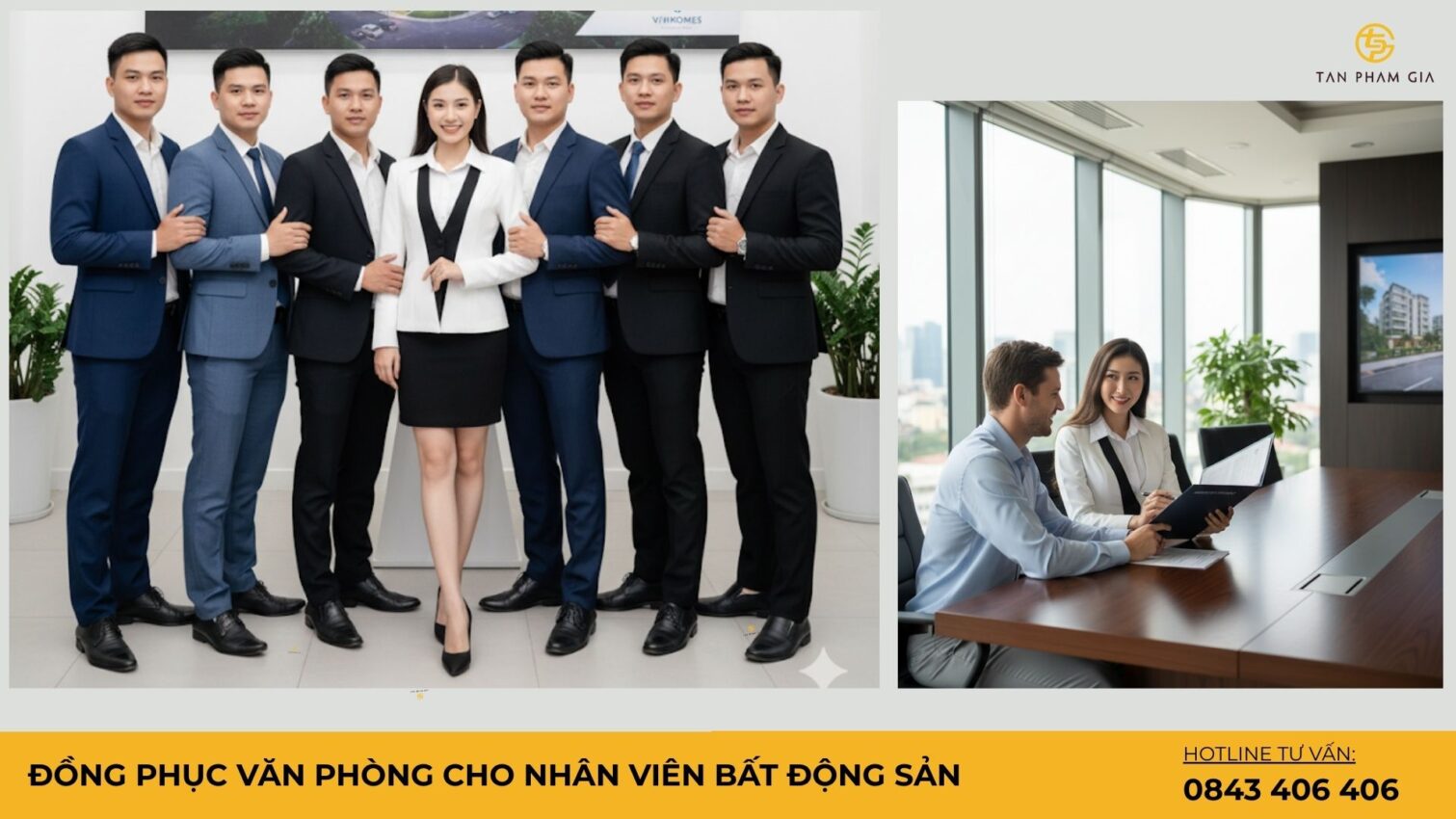 Đồng Phục Văn Phòng Cho Nhân Viên Bất Động Sản
