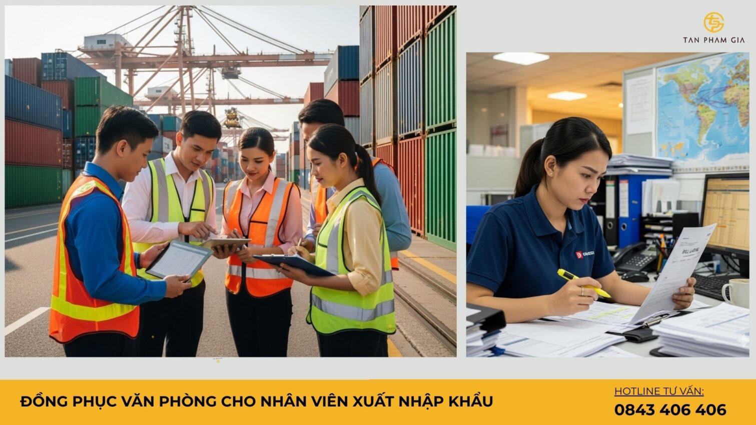 Đồng Phục Văn Phòng Cho Nhân Viên Xuất Nhập Khẩu