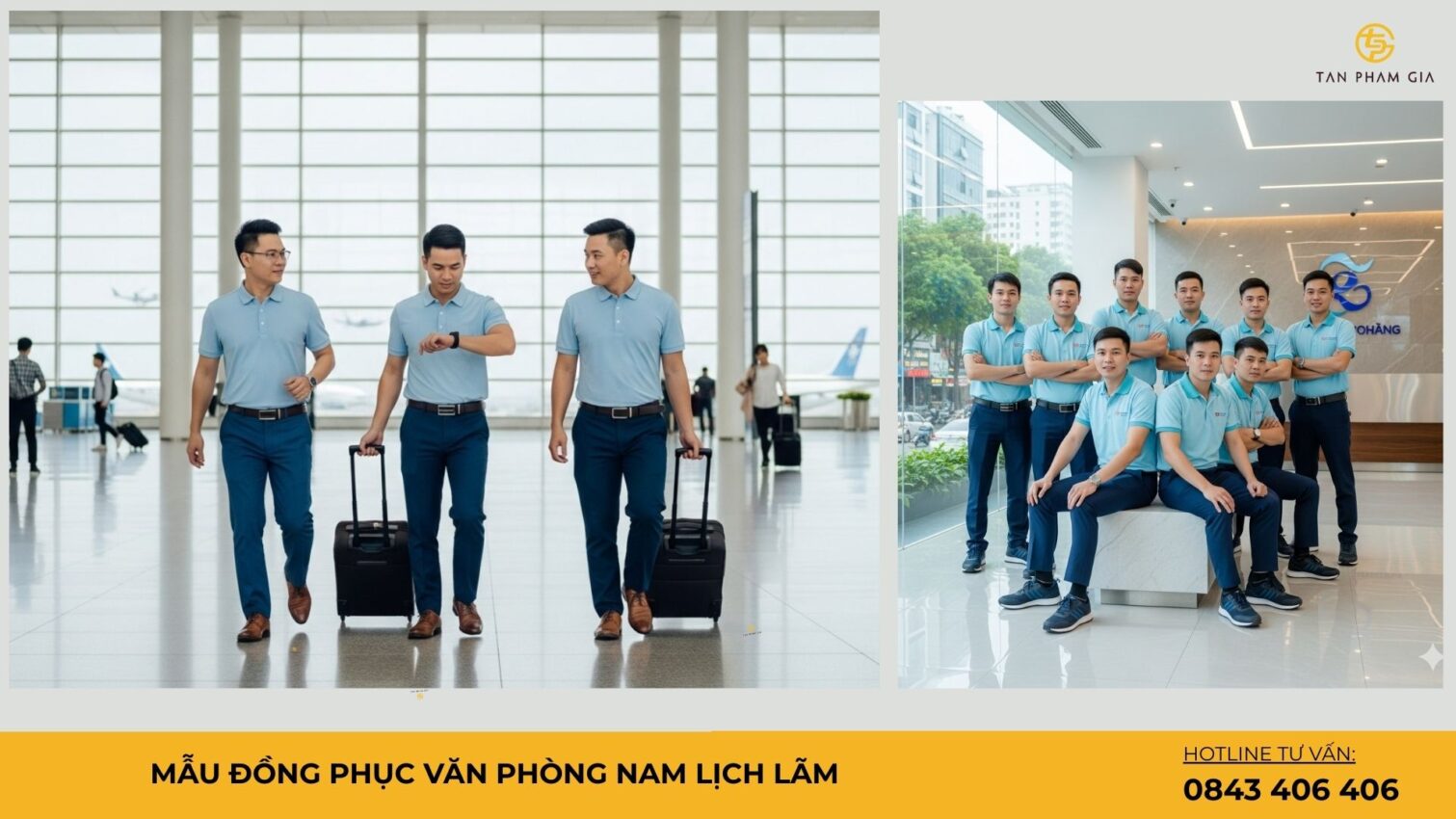 Mẫu Đồng Phục Văn Phòng Nam Lịch Lãm