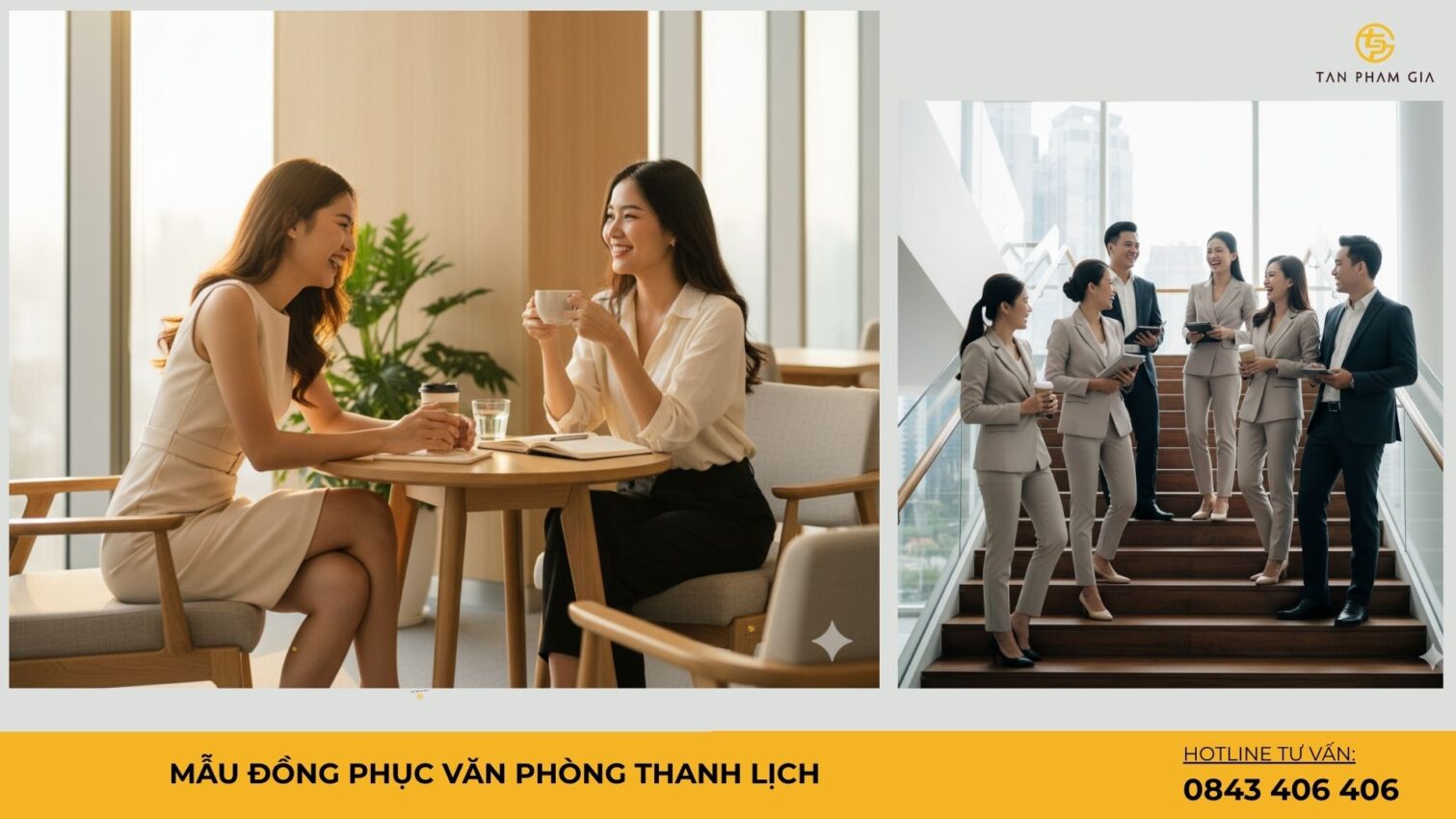 Mẫu Đồng Phục Văn Phòng Thanh Lịch