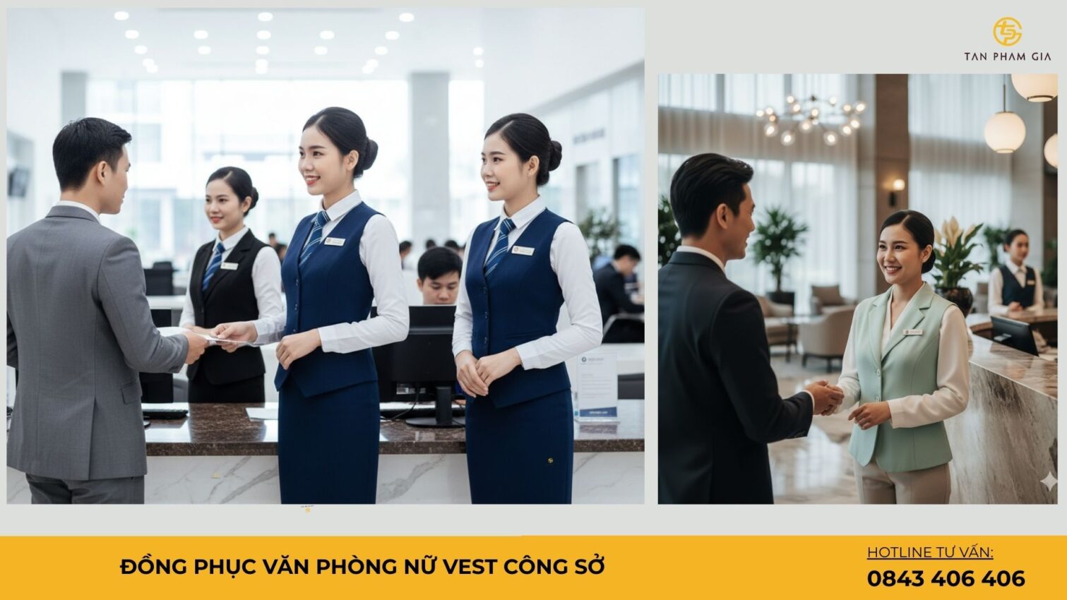 Đồng phục văn phòng nữ vest công sở