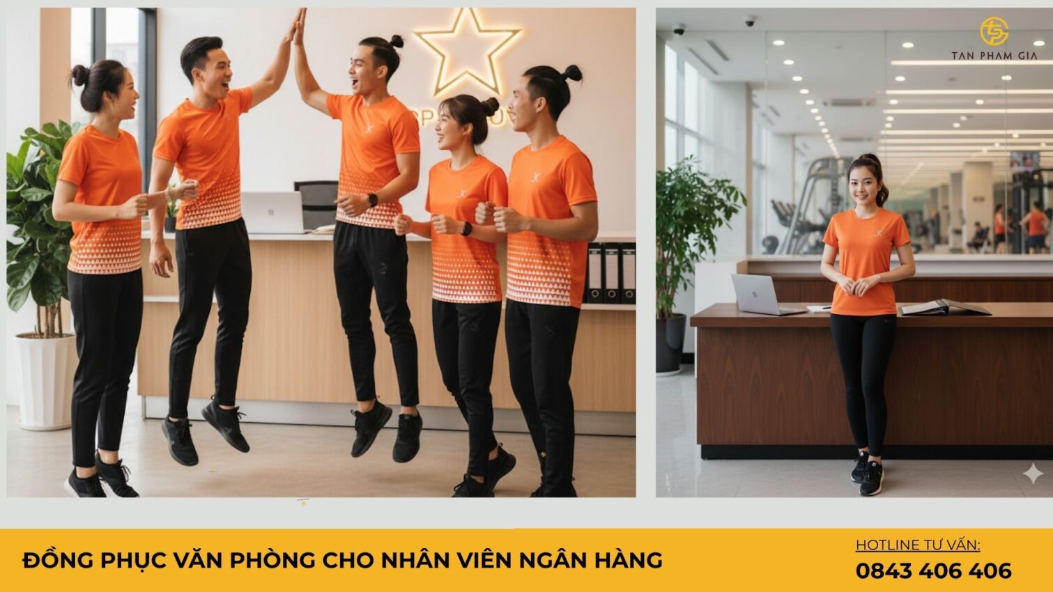 Đồng phục văn phòng cho nhân viên lễ tân