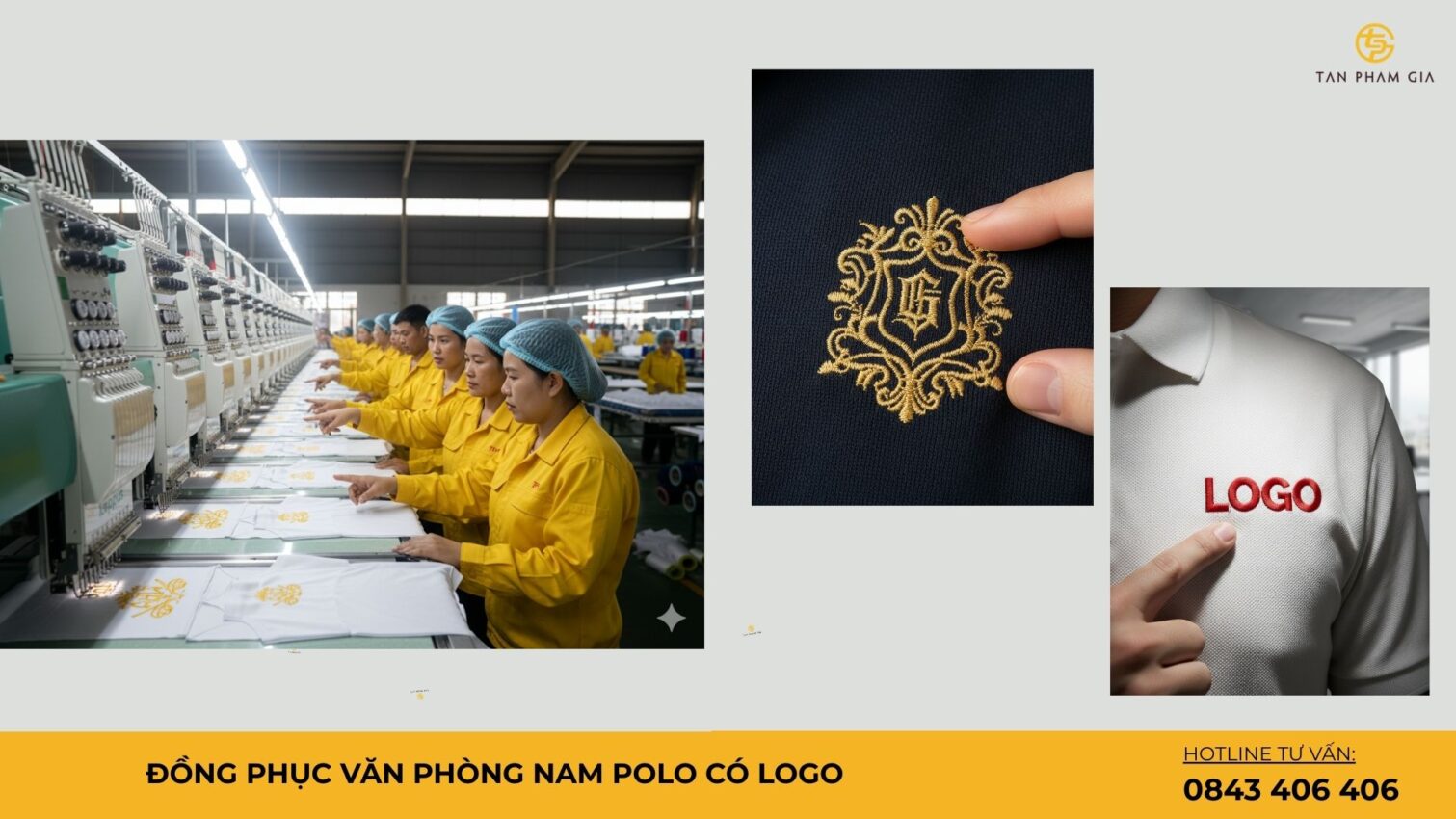 Đồng phục văn phòng nam polo có logo