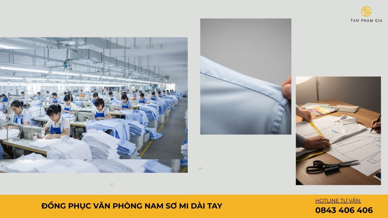 Đồng phục văn phòng nam sơ mi dài tay