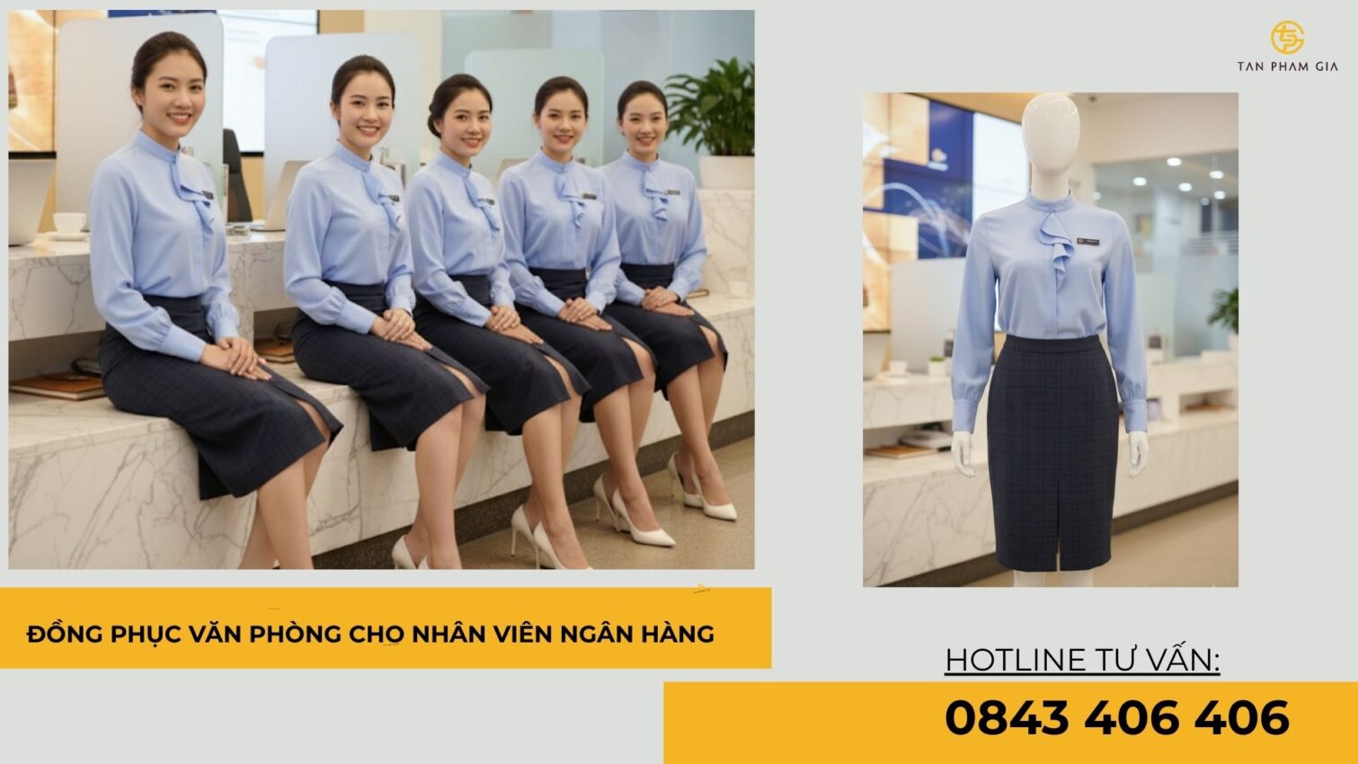 Đồng phục văn phòng cho nhân viên ngân hàng