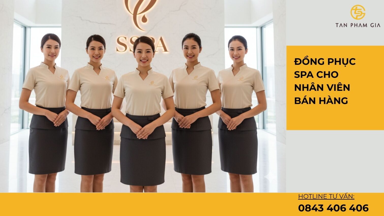 Đồng phục spa cho nhân viên bán hàng