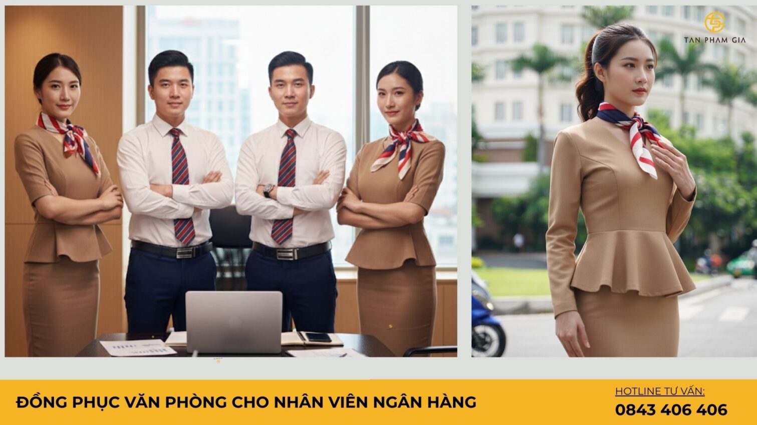 Đồng phục văn phòng cho nhân viên ngân hàng