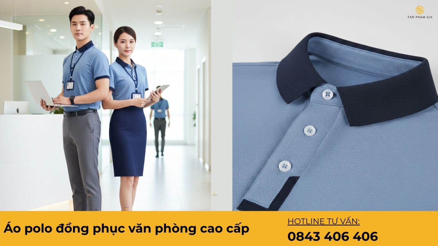 Áo polo đồng phục văn phòng cao cấp