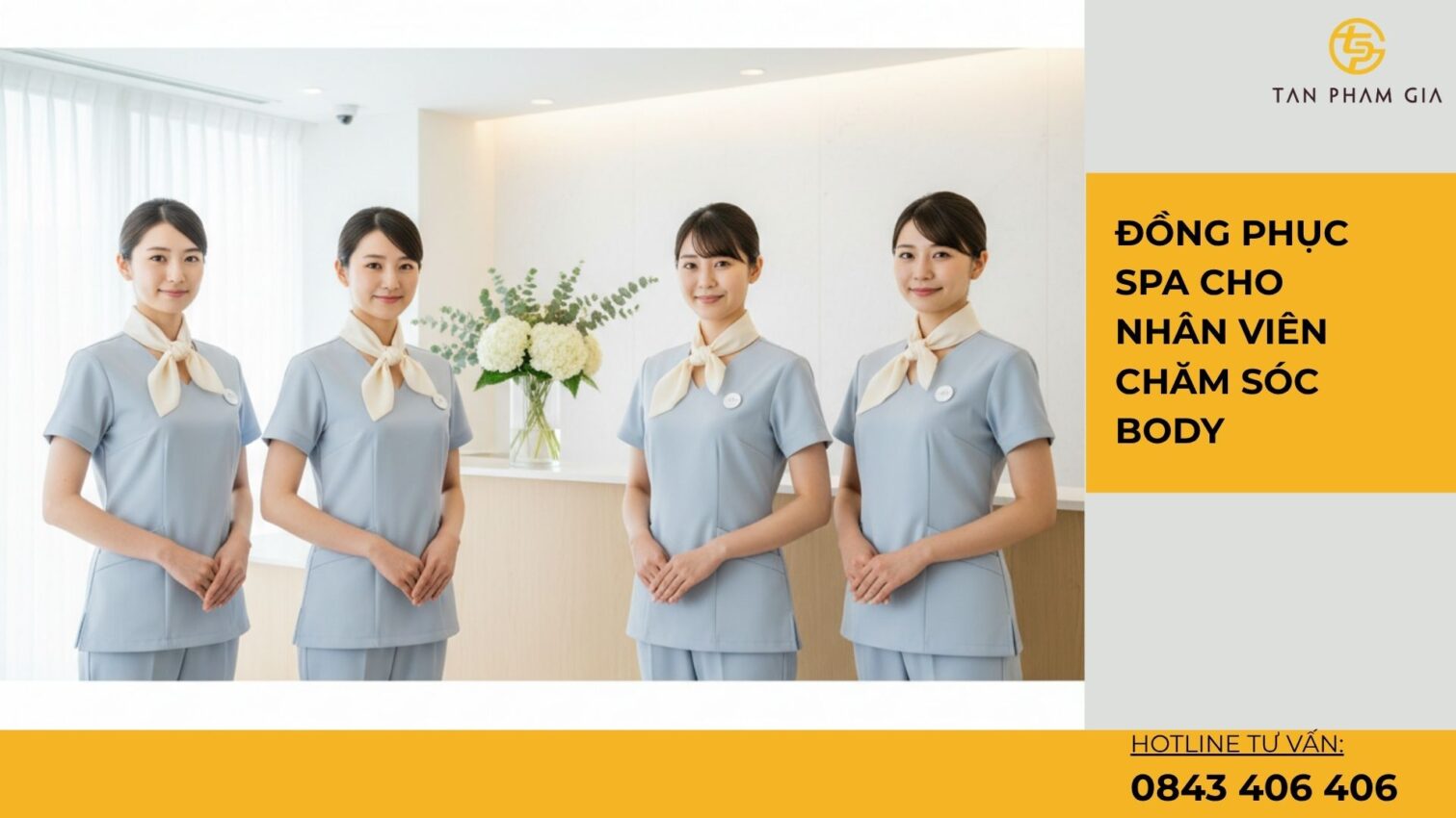 Đồng phục spa cho nhân viên chăm sóc body