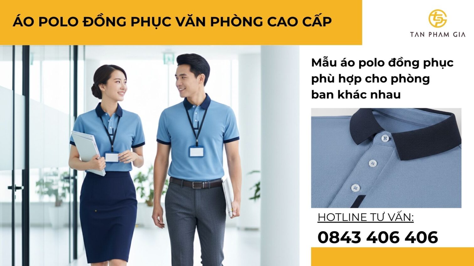Áo polo đồng phục văn phòng cao cấp