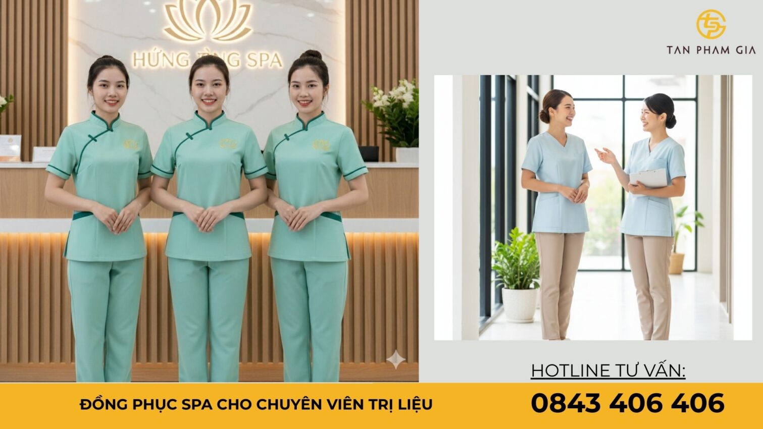 Đồng phục spa cho chuyên viên trị liệu