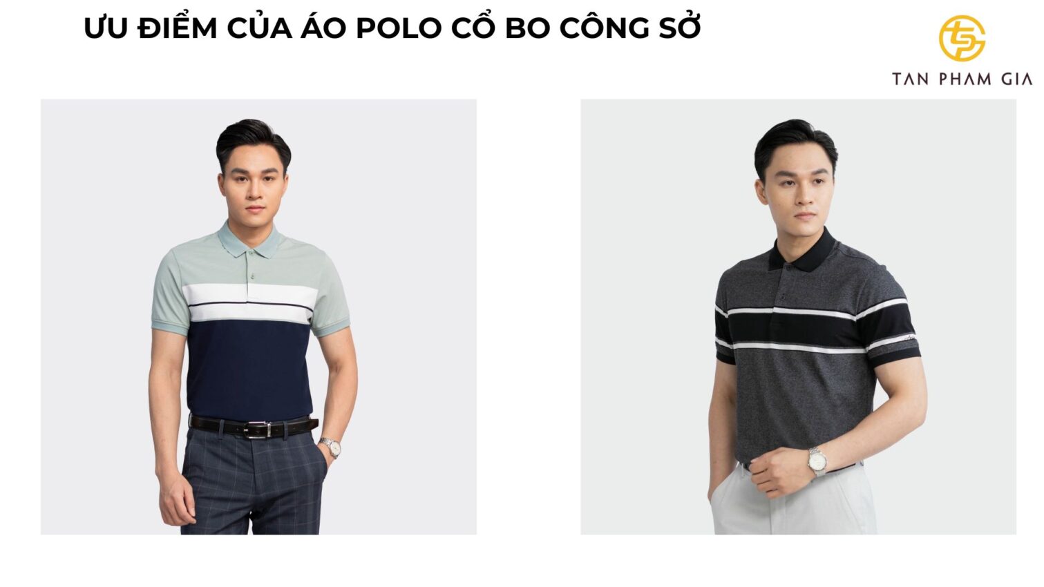 Áo đồng phục văn phòng nam polo cổ bo