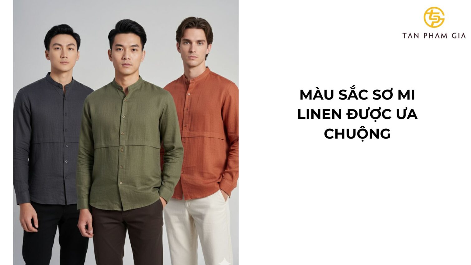 Áo đồng phục văn phòng nam sơ mi linen