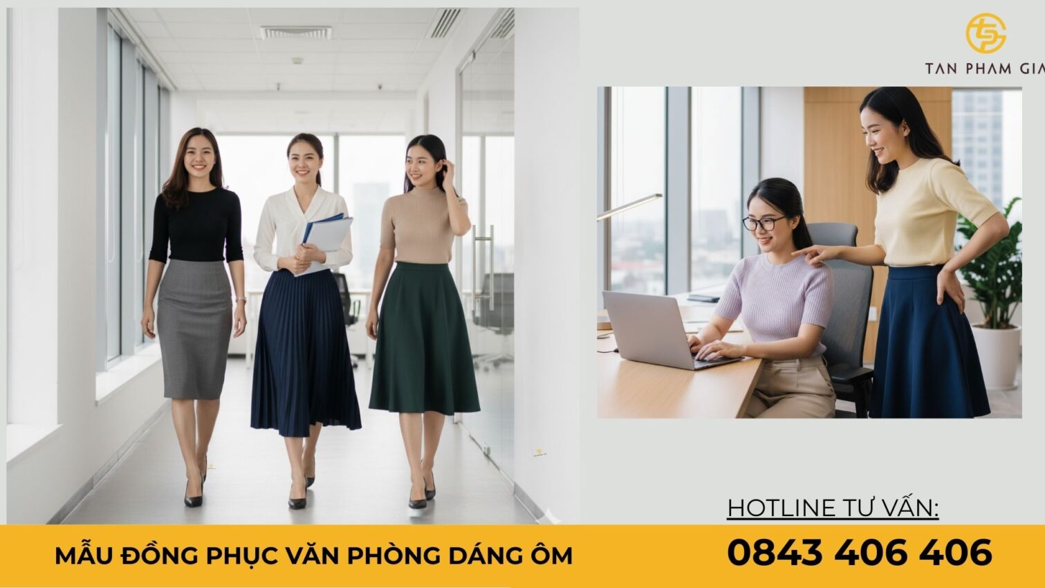 Mẫu đồng phục văn phòng dáng ôm
