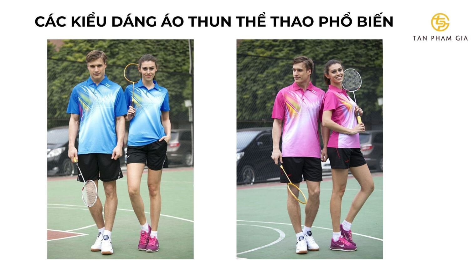 Mẫu áo thun đồng phục phong cách thể thao