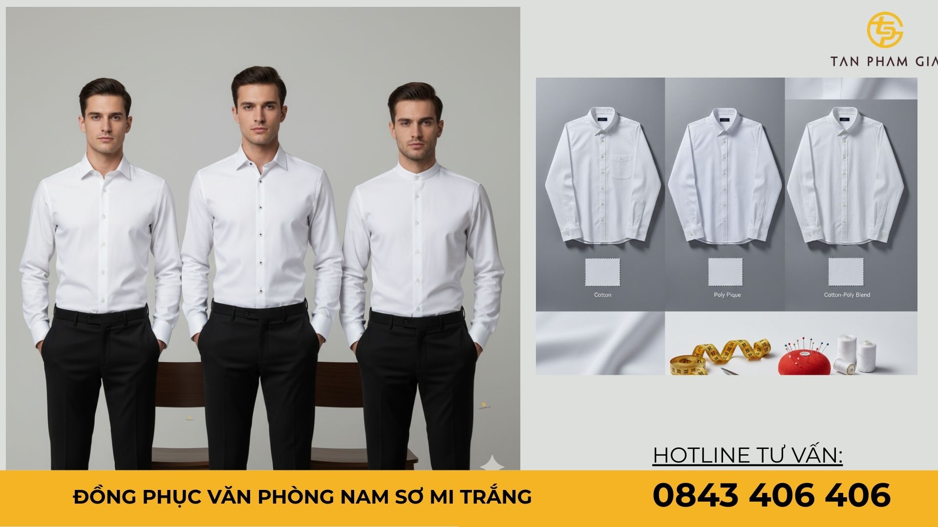 đồng phục văn phòng nam sơ mi trắng