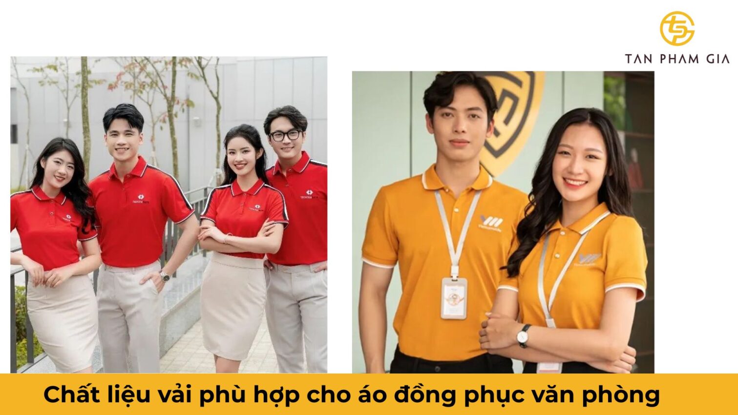 Mẫu áo đồng phục văn phòng công sở trẻ trung