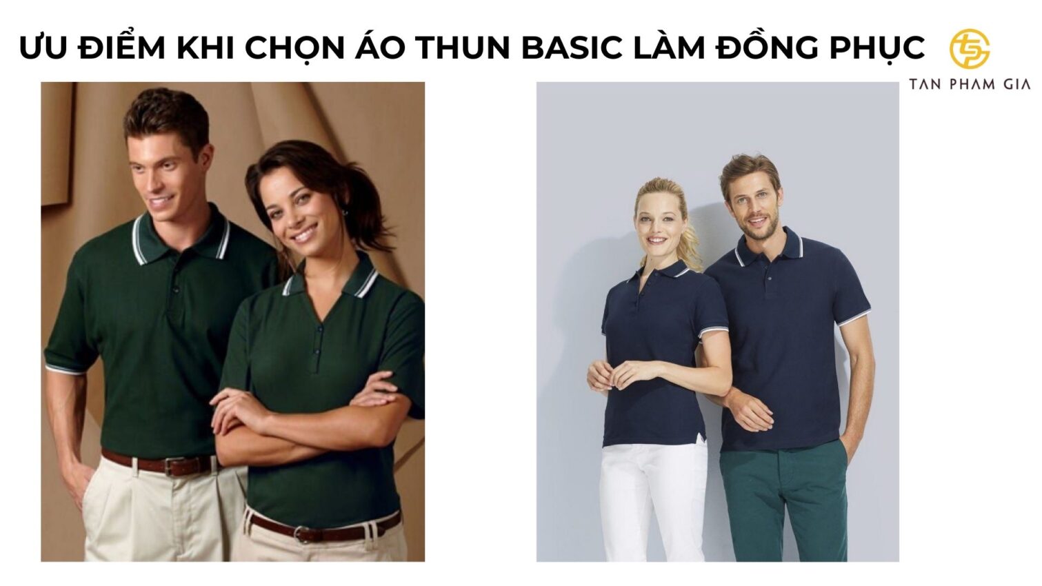 Mẫu áo thun đồng phục kiểu basic