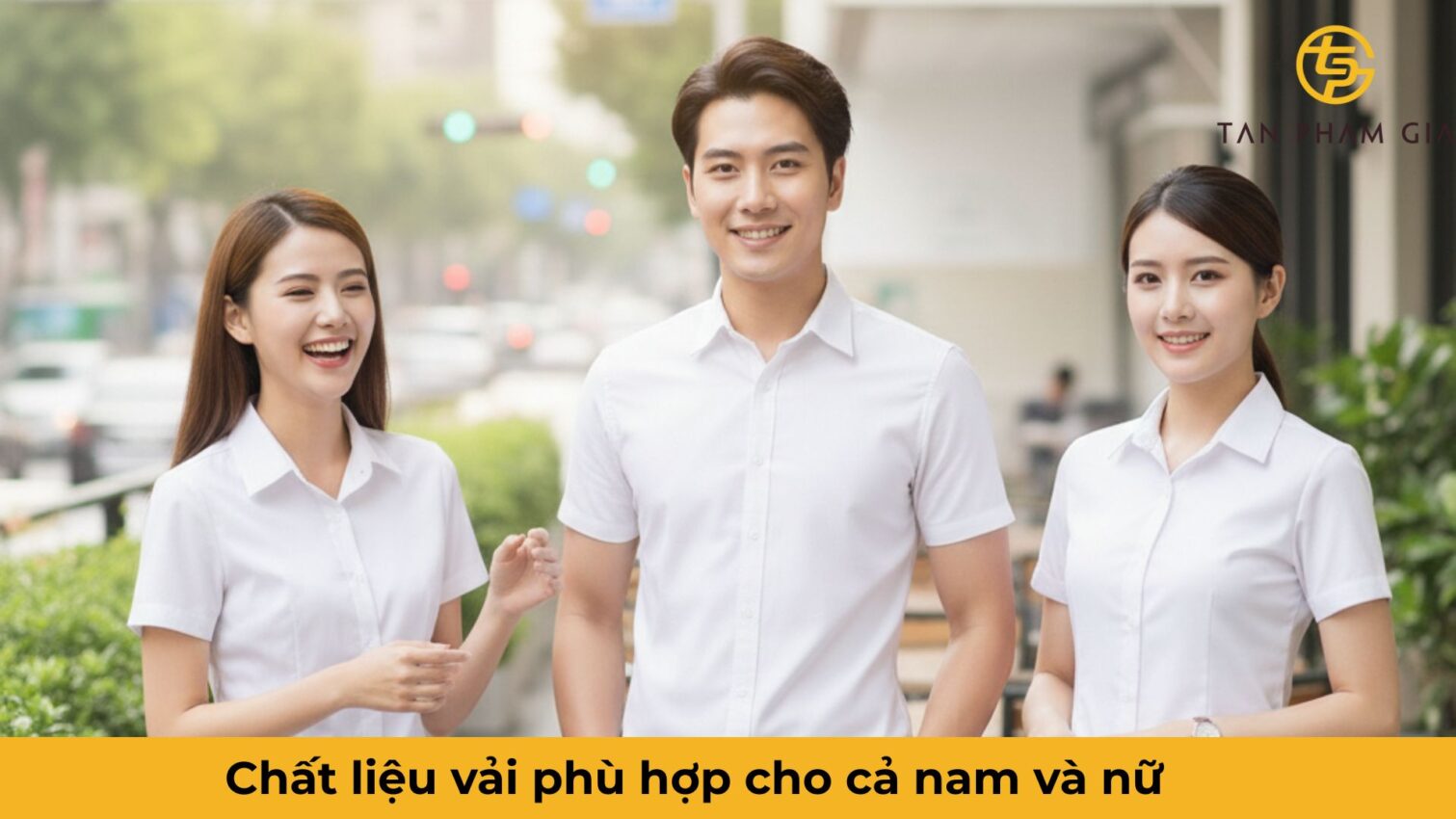 Mẫu áo đồng phục văn phòng công sở nam nữ