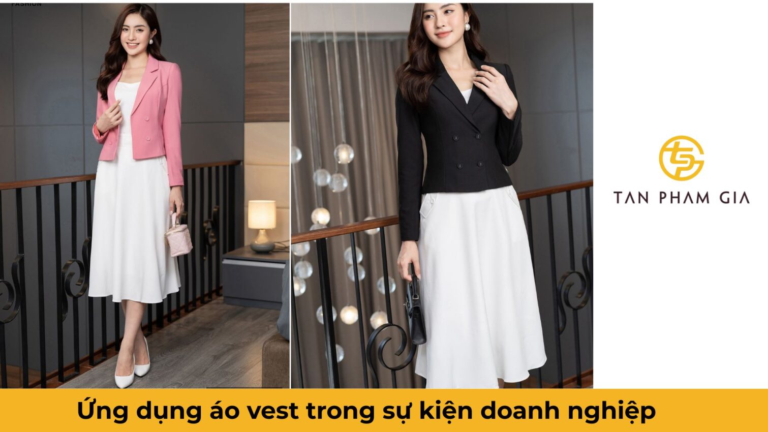 Mẫu áo đồng phục văn phòng công sở áo vest