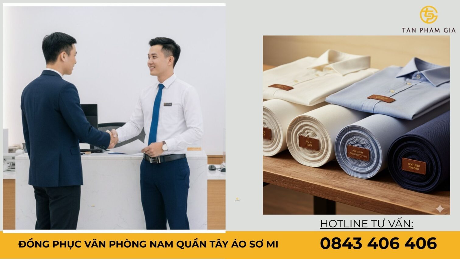 Đồng phục văn phòng nam quần tây áo sơ mi