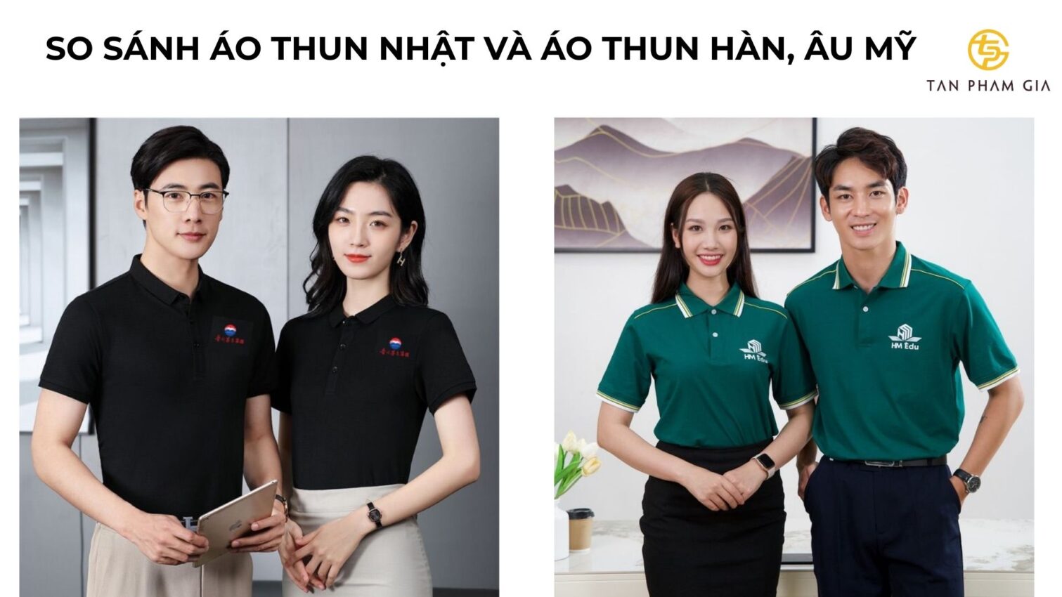 Mẫu áo thun đồng phục kiểu Nhật