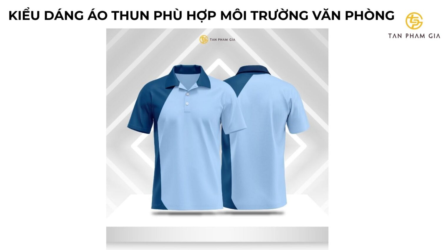 Mẫu áo thun đồng phục phong cách công sở