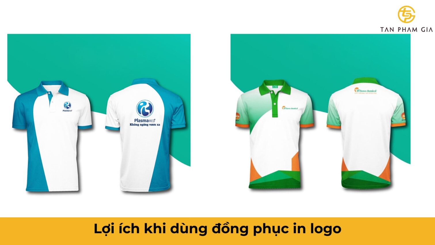Mẫu áo đồng phục văn phòng công sở in logo