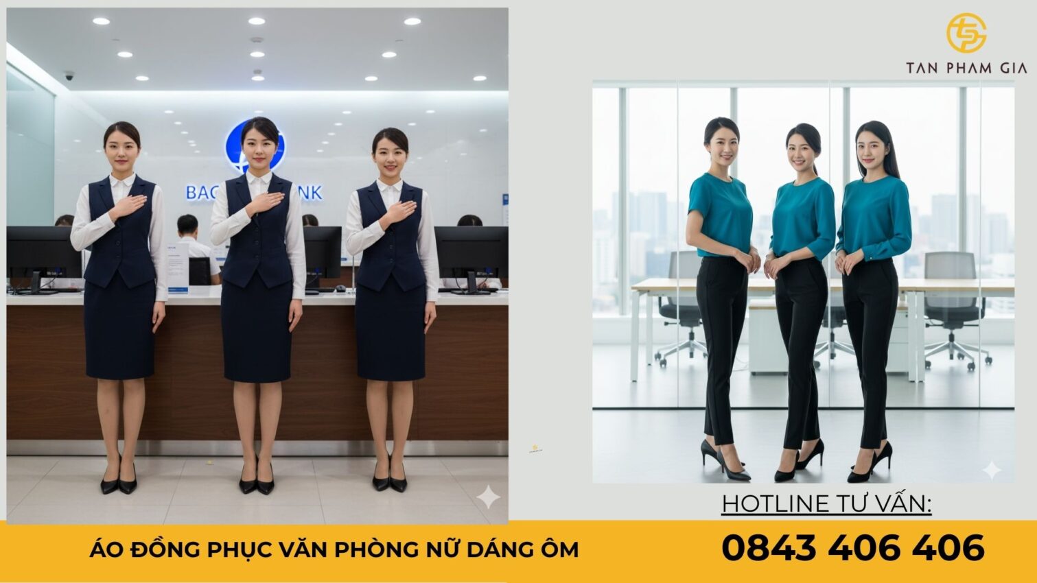 Áo đồng phục văn phòng nữ dáng ôm
