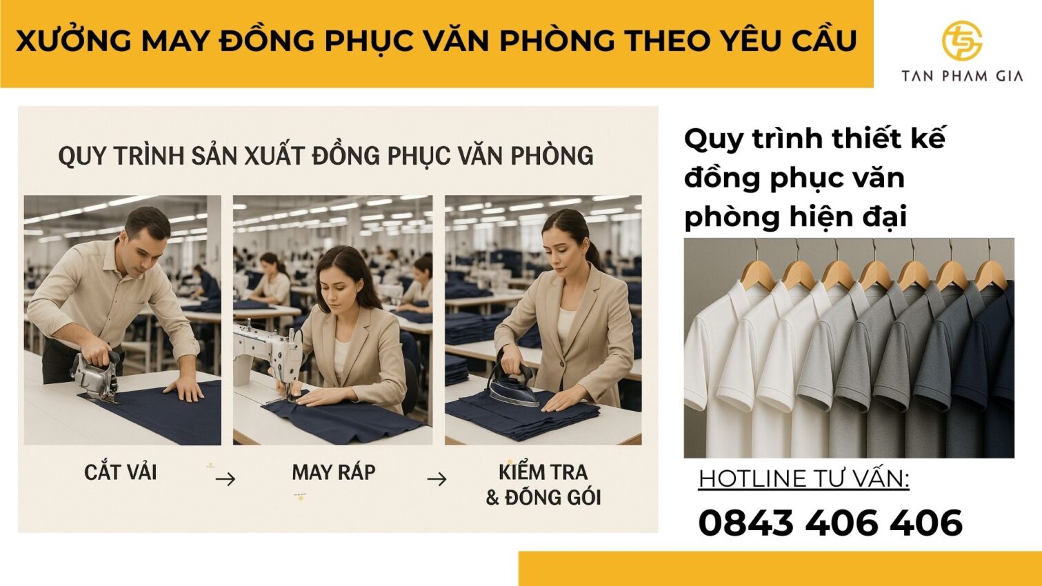 Xưởng May Đồng Phục Văn Phòng Theo Yêu Cầu