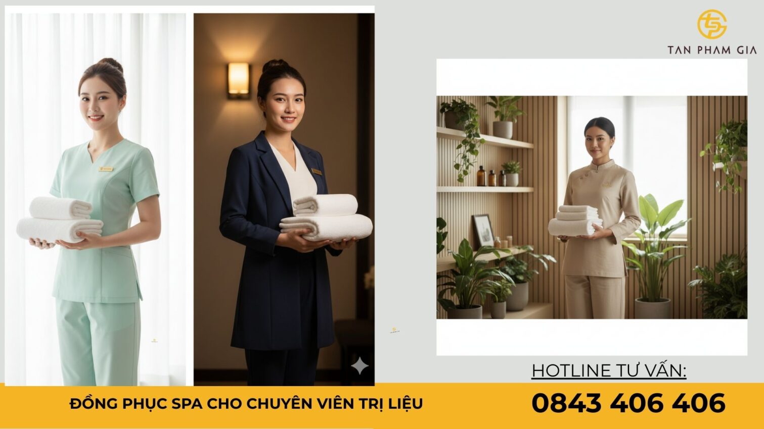Đồng phục spa cho chuyên viên trị liệu