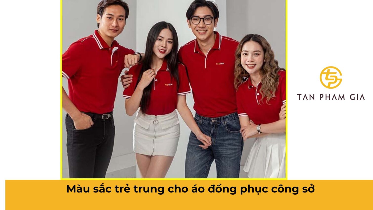 Mẫu áo đồng phục văn phòng công sở trẻ trung