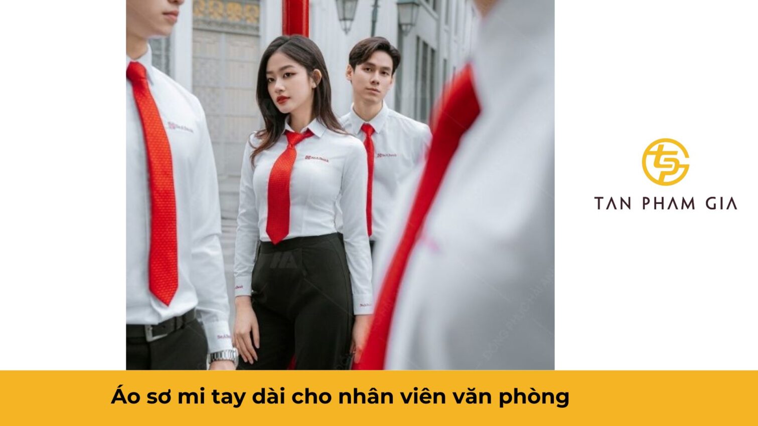 Mẫu áo đồng phục văn phòng công sở tay dài