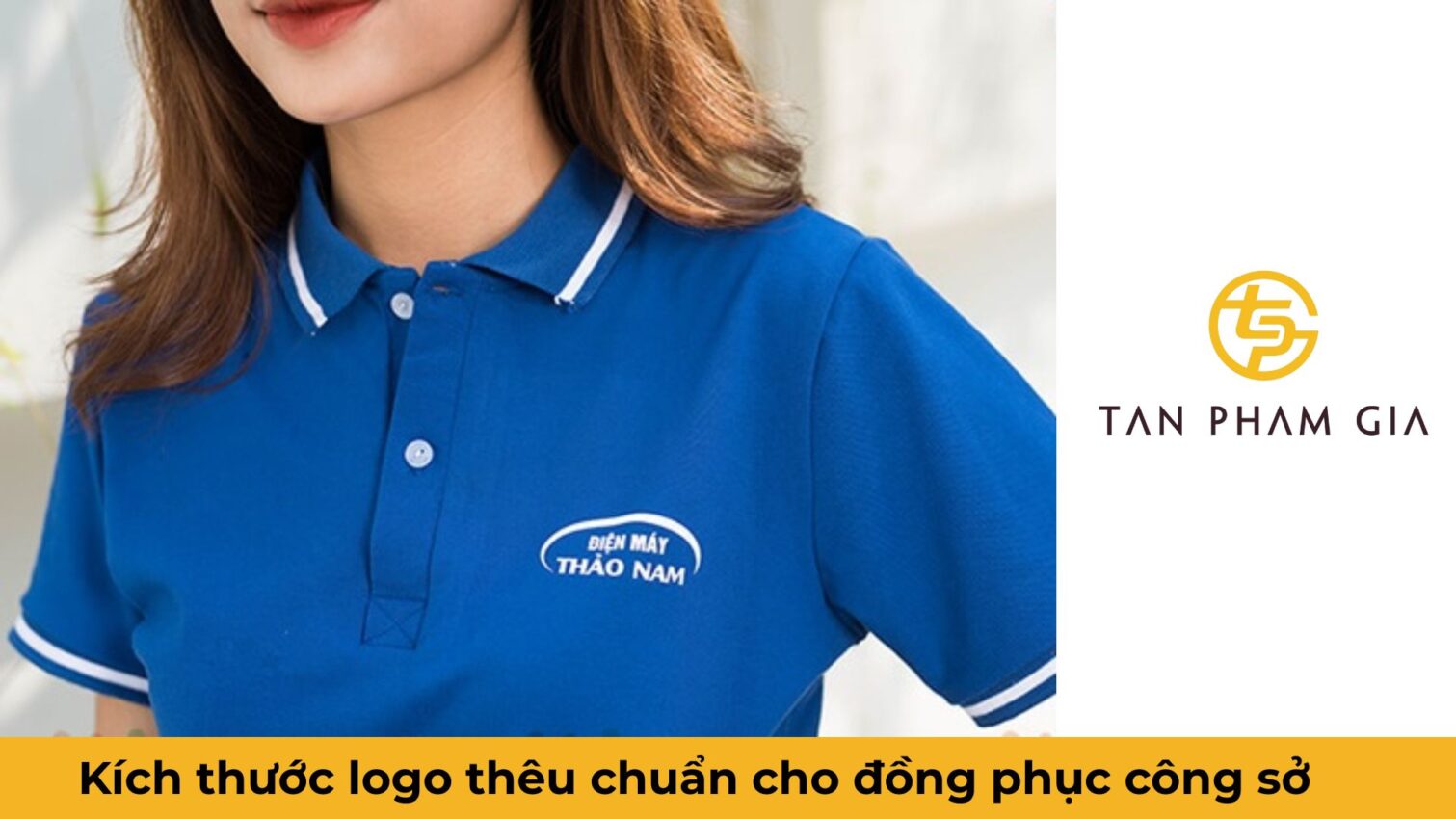 Mẫu áo đồng phục văn phòng công sở thêu logo