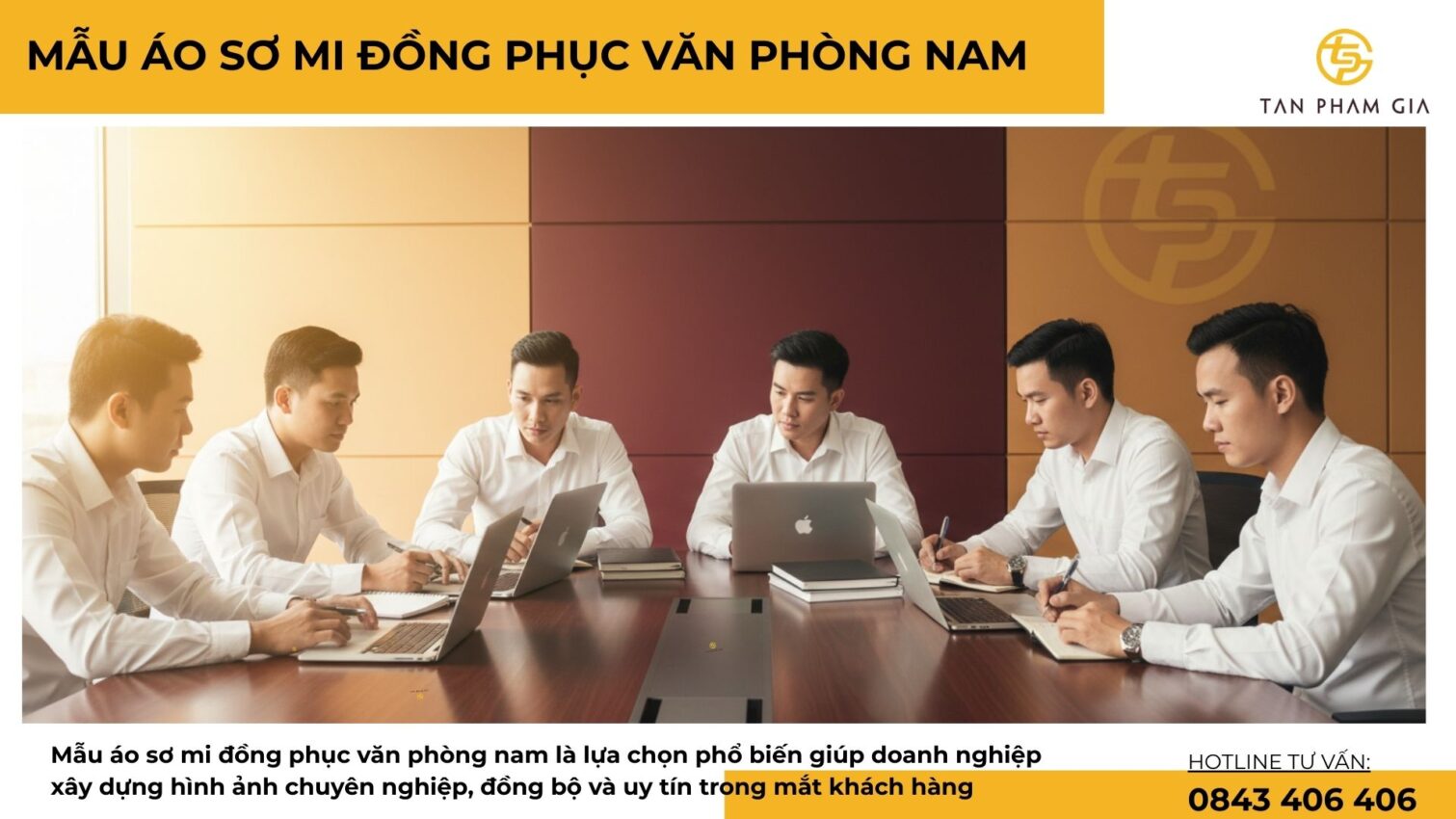 Mẫu Áo Sơ Mi Đồng Phục Văn Phòng Nam