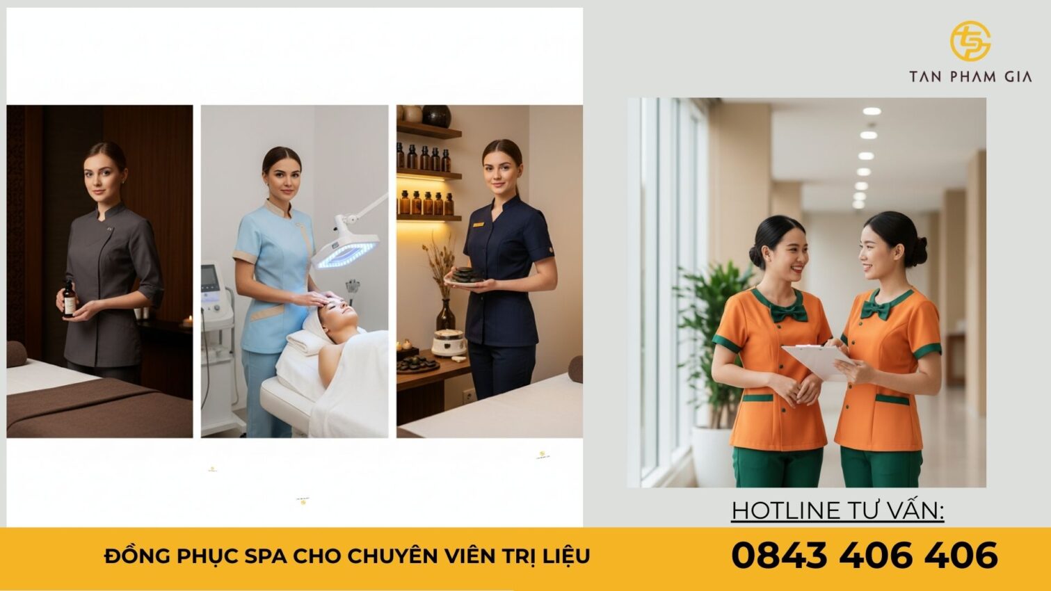 Đồng phục spa cho chuyên viên trị liệu