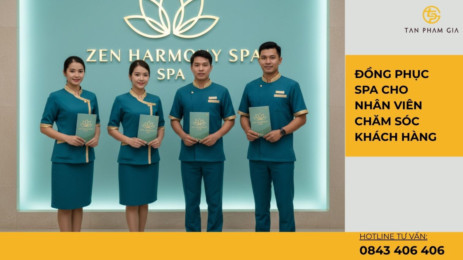 Đồng phục spa cho nhân viên chăm sóc khách hàng