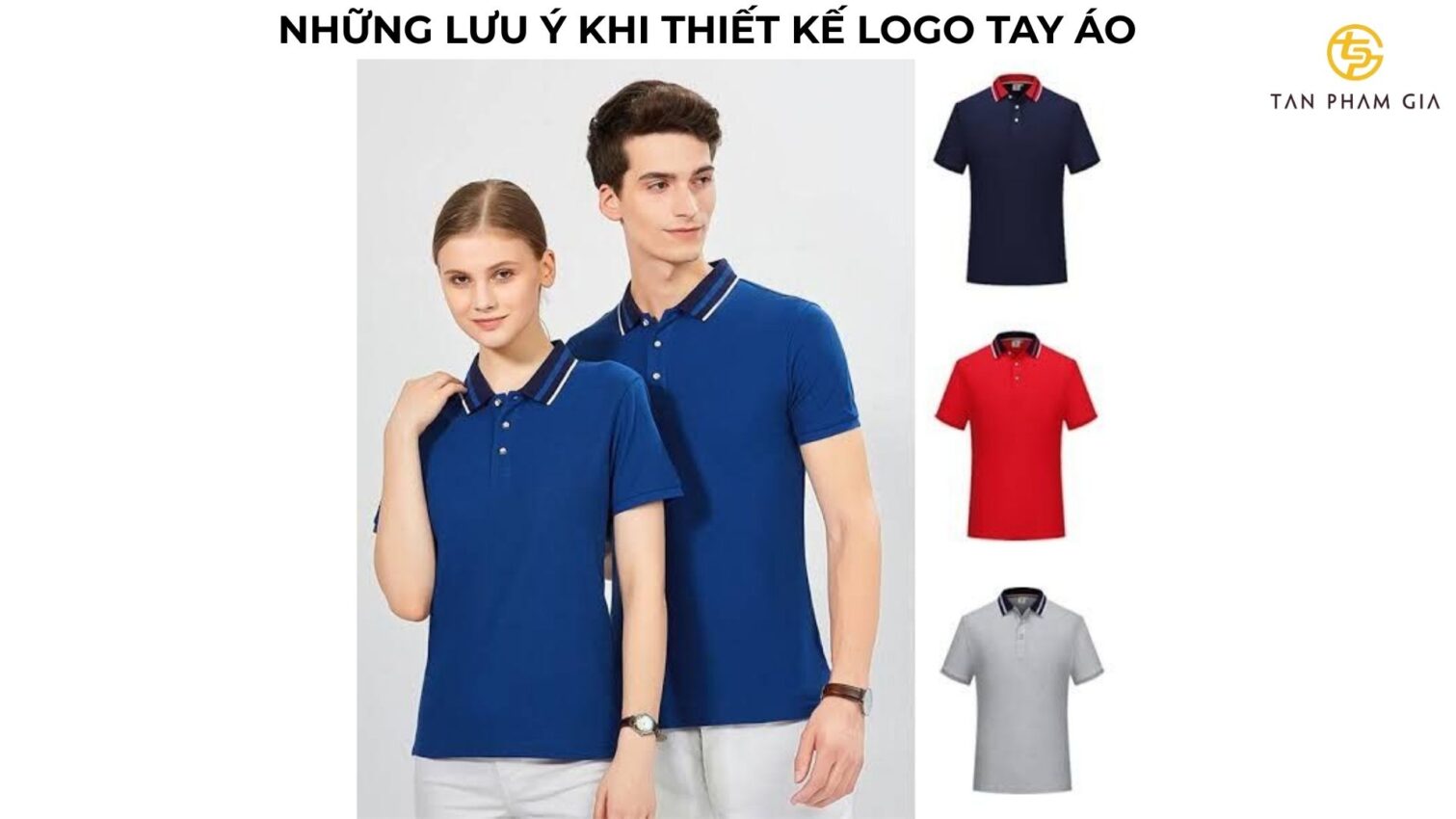 Mẫu áo thun đồng phục thêu logo tay