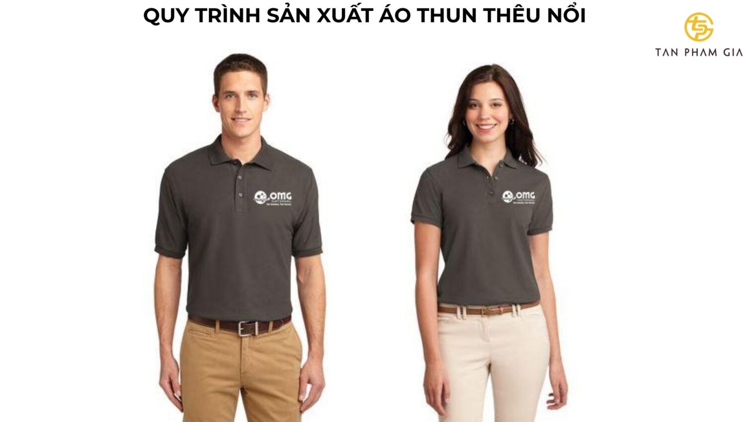 Mẫu áo thun đồng phục thêu nổi