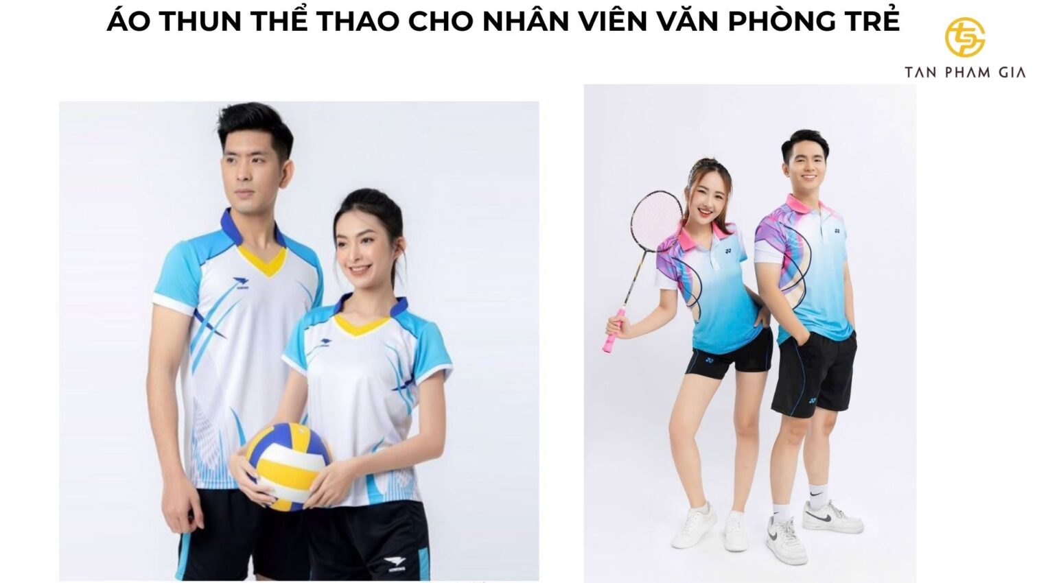Mẫu áo thun đồng phục phong cách thể thao