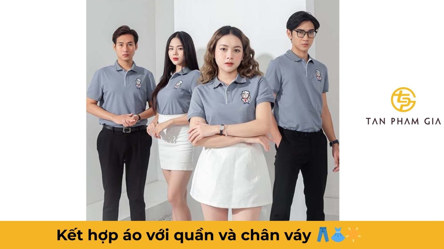 Mẫu áo đồng phục văn phòng công sở đơn giản
