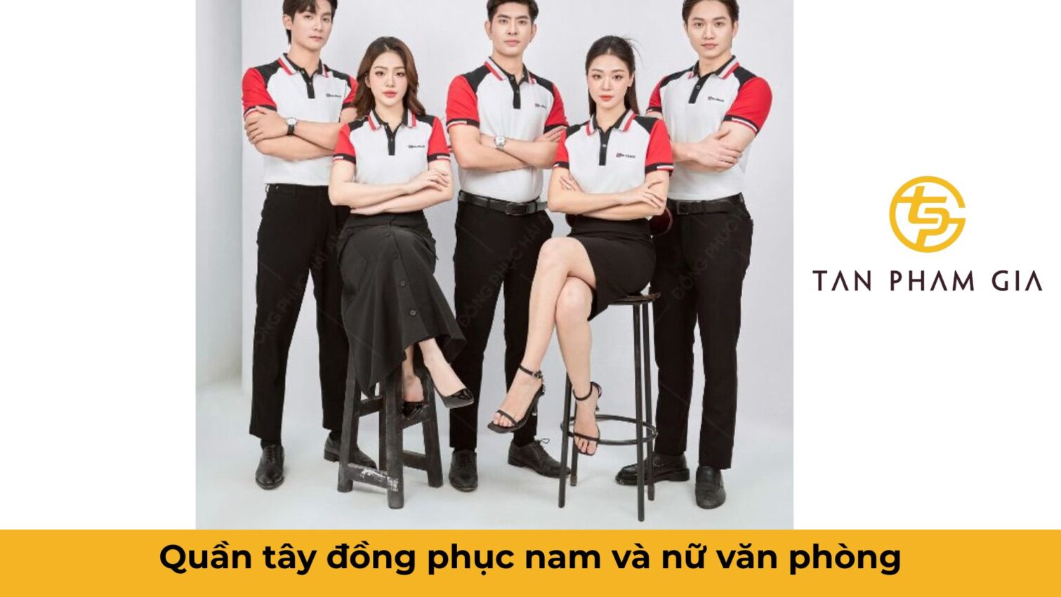 Mẫu áo đồng phục văn phòng công sở nam nữ