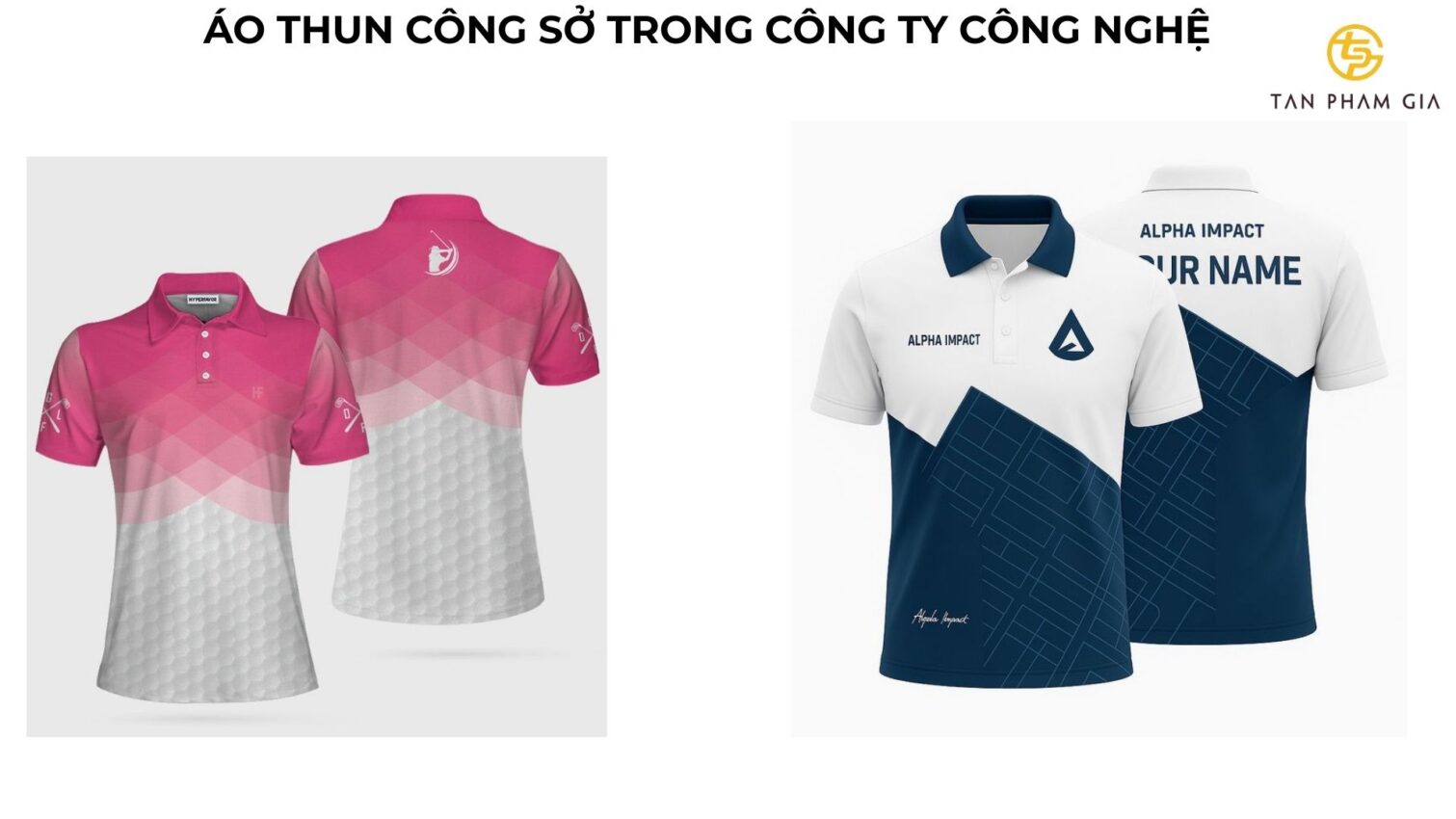 Mẫu áo thun đồng phục phong cách công sở