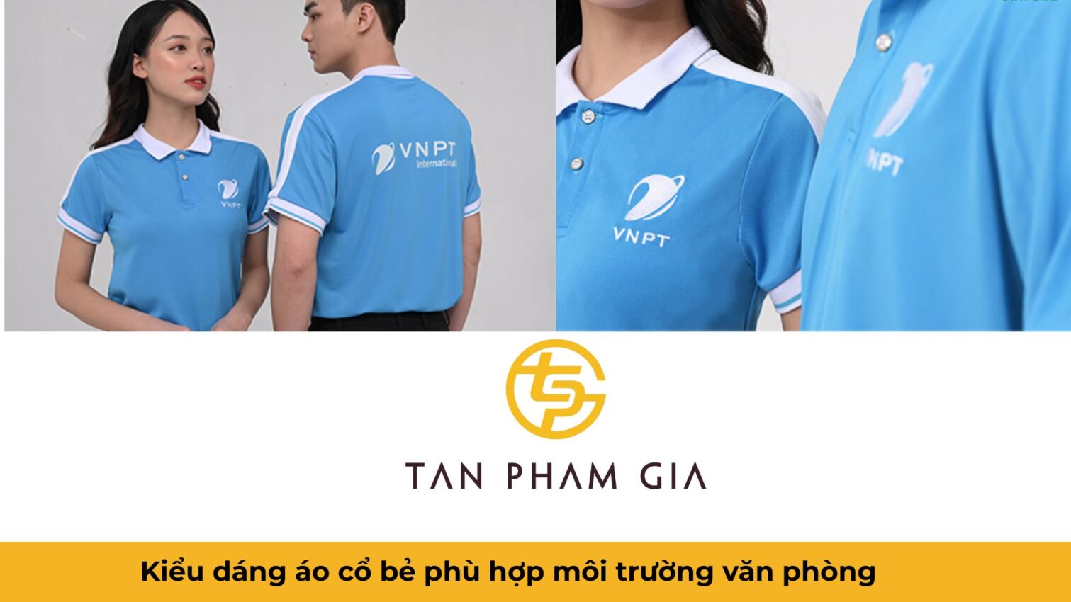 Mẫu áo đồng phục văn phòng công sở cổ bẻ