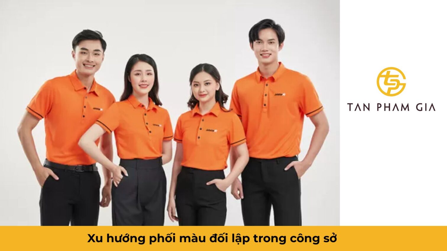 Mẫu áo đồng phục văn phòng công sở phối màu