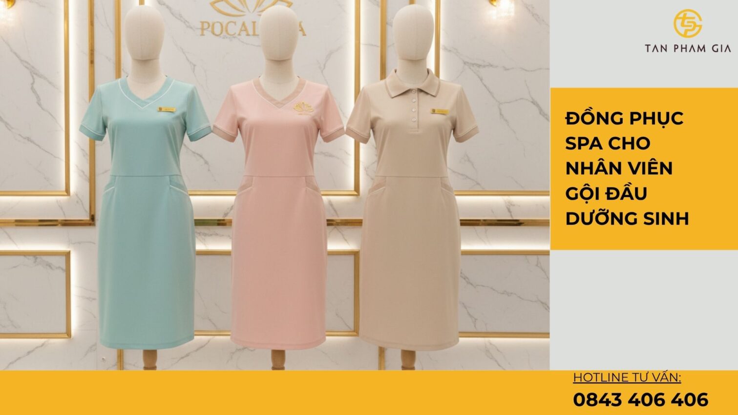 Đồng phục spa cho nhân viên gội đầu dưỡng sinh