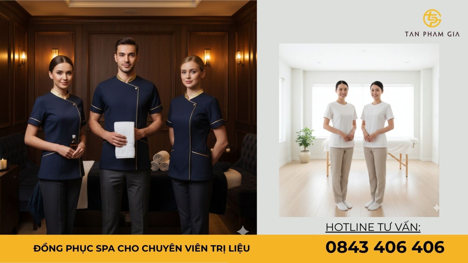 Đồng phục spa cho chuyên viên trị liệu