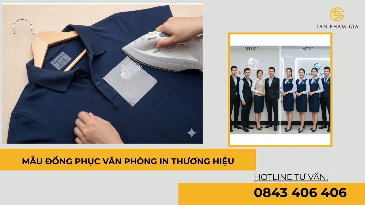 mẫu đồng phục văn phòng in thương hiệu