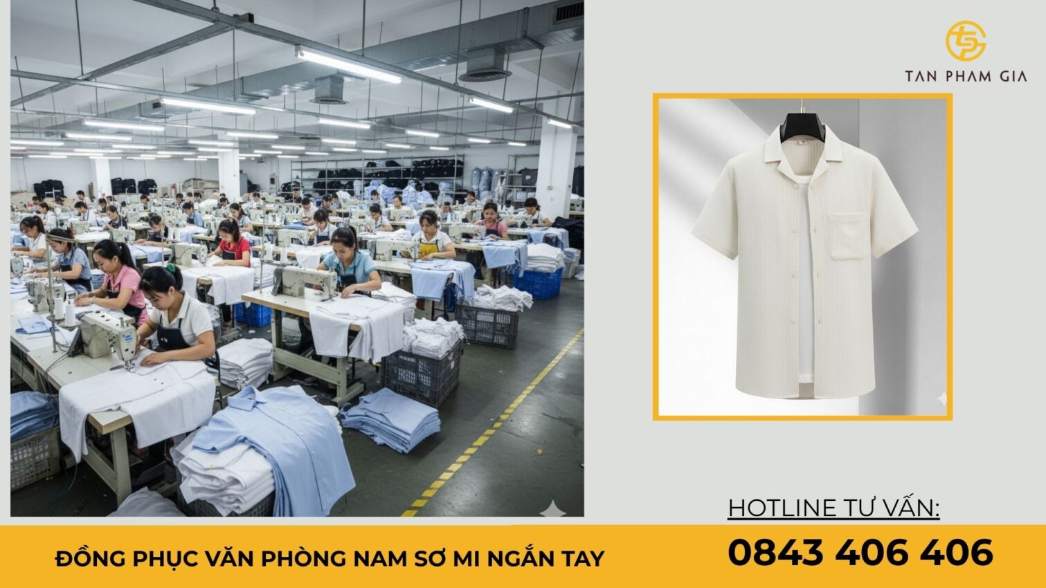 Đồng phục văn phòng nam sơ mi ngắn tay