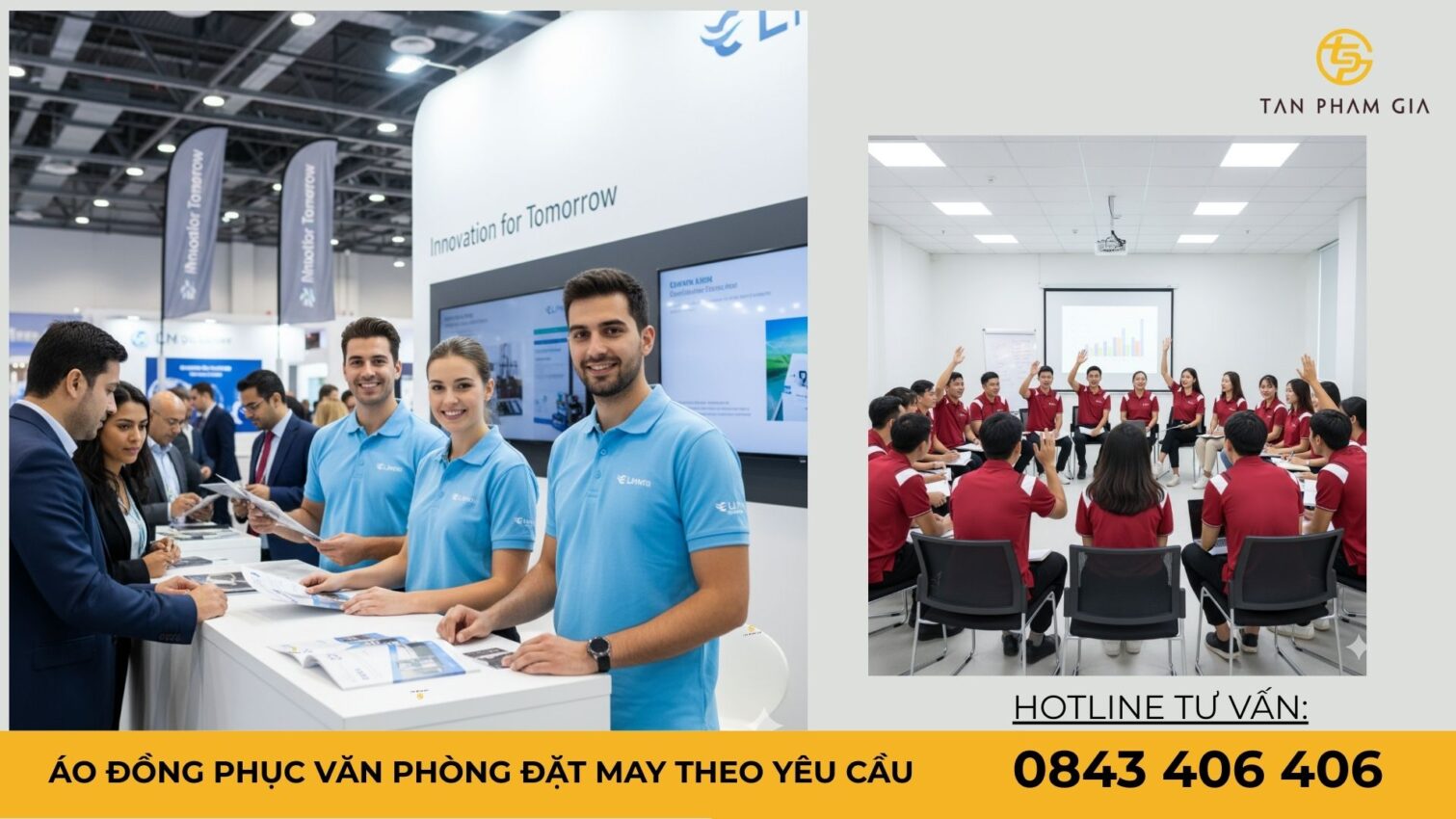 Áo đồng phục văn phòng đặt may theo yêu cầu
